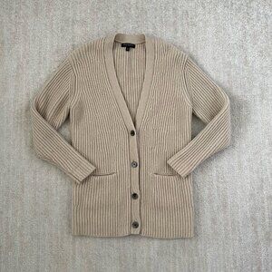 Banana Republic Cashmere Long Chunky Knit Cardigan Sweater S